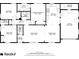 Detailed floor plan including the bedroom, bathroom, living room and garage at 2600 Cohassett Ct, Decatur, GA 30034
