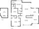 Detailed floor plan showcasing the layout with dimensions of bedrooms, bathrooms, kitchen, living and dining areas at 147 Hermer Nw Cir, Atlanta, GA 30311