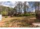 Lush green backyard provides a serene setting with room to entertain and wooded views at 2562 Tritt Springs Ne Trce, Marietta, GA 30062