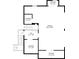 Basement floorplan showing the layout of the garage, storage, and hall, with listed dimensions at 2724 Long Lake Ne Dr, Roswell, GA 30075