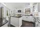 Bright kitchen with white cabinets, a large island and updated appliances at 2724 Long Lake Ne Dr, Roswell, GA 30075