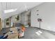 Bright loft space with carpet, skylight, and view of the outdoors at 2724 Long Lake Ne Dr, Roswell, GA 30075