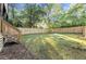 Large grassy backyard with a newly constructed wooden fence at 99 Brown Ave, Atlanta, GA 30315
