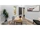 Charming office space featuring stylish decor and a unique desk setup at 99 Brown Ave, Atlanta, GA 30315