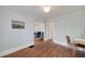 Sun-filled living room with hardwood floors and view into the living area at 2795 Kimmeridge Dr, Atlanta, GA 30344