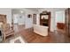 Spacious living room with hardwood floors, fireplace and multiple entrances at 2795 Kimmeridge Dr, Atlanta, GA 30344