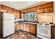 Quaint kitchen with wood cabinets, and standard appliances at 195 Hermer Nw Cir, Atlanta, GA 30311