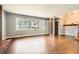 Bright living room featuring hardwood floors and a large window at 195 Hermer Nw Cir, Atlanta, GA 30311