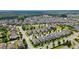 Aerial view of a neighborhood featuring well-maintained homes, tree-lined streets, and lush green spaces at 4105 Brookview Dr, Cumming, GA 30040