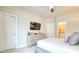 Serene bedroom with a plush bed, sleek dresser, and easy access to the en-suite bathroom at 4105 Brookview Dr, Cumming, GA 30040