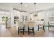 Beautiful, bright kitchen with a large island, white cabinets, and stainless steel appliances at 4105 Brookview Dr, Cumming, GA 30040