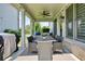 Covered patio area with outdoor dining and seating at 4105 Brookview Dr, Cumming, GA 30040
