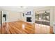 Inviting living room with fireplace and access to screened porch at 4562 Anderson Livsey Ln, Snellville, GA 30039