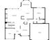First-floor layout with kitchen, living room, dining room, and garage outlined at 5071 Vinings Estates Se Ct, Mableton, GA 30126
