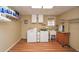 Functional laundry room with washer, dryer, and ample storage space at 120 Mill Creek Ct, Acworth, GA 30101