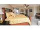 Spacious main bedroom suite with a decorative bed, neutral decor, and access to ensuite bath at 120 Mill Creek Ct, Acworth, GA 30101