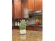 Charming kitchen featuring granite countertops, tile backsplash, and modern appliances at 4020 Toulon Ln, Cumming, GA 30040