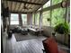 Relaxing screened in patio with comfortable seating and views of the green surroundings at 4020 Toulon Ln, Cumming, GA 30040
