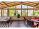 Vaulted sunroom with multiple windows and skylights providing abundant natural light at 4020 Toulon Ln, Cumming, GA 30040