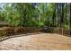 Outdoor deck with wood railings and a gas grill at 4400 Huntington Cir, Dunwoody, GA 30338