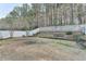 Spacious backyard features a white fence and ample room for outdoor activities at 3775 Pine Village Pl, Loganville, GA 30052