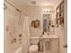 Full bathroom featuring a tub, shower, decor and neutral walls at 3775 Pine Village Pl, Loganville, GA 30052