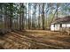 Spacious backyard partially shaded by tall trees with a glimpse of the house at 98 Brenda Cir, Rockmart, GA 30153