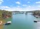 Beautiful lake view with multiple docks and boat storage at 2655 Lakeside Trl, Cumming, GA 30041