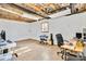 Unfinished basement with exposed ceiling, ready for customization as an office or entertainment space at 6828 Lockridge Dr, Atlanta, GA 30360