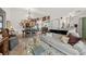 Open living room with connected dining space and serving bar, offering space for relaxed living and entertaining at 812 Bonnie Glen Se Dr, Marietta, GA 30067