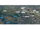 Aerial view of the Waterside community near Lake Lanier, GA, including local landmarks at 4595 Ryker Rd, Cumming, GA 30041
