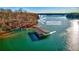 Aerial view of a waterfront dock with big-water views at 4595 Ryker Rd, Cumming, GA 30041