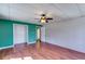 Cozy bedroom with new hardwood floors and neutral paint at 118 Raven Rd, Villa Rica, GA 30180