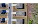 Top-down view of home's roof, landscaping, driveway, and surrounding neighborhood at 1659 Hay Patch Ln, Loganville, GA 30052
