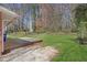 Spacious backyard featuring a wooden deck and lush green grass, great for entertaining at 2522 Brentwood Ct, Decatur, GA 30032