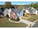 Aerial view of home featuring a large backyard with a wooden fence at 3820 Mast Nw Ct, Kennesaw, GA 30144