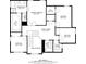 Upstairs floor plan featuring four bedrooms, two baths, and a laundry room at 3820 Mast Nw Ct, Kennesaw, GA 30144
