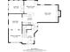 Downstairs floor plan featuring a kitchen, Gathering room, dining area, and formal living room at 3820 Mast Nw Ct, Kennesaw, GA 30144