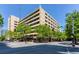 Commercial and residential building exterior view on a sunny day with street views at 878 Peachtree # 522, Atlanta, GA 30309