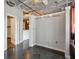 Hallway view shows kitchen and doorway with a laundry closet at 878 Peachtree # 522, Atlanta, GA 30309