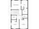 Third floor plan featuring bedrooms, bathrooms, walk-in closet, laundry, and hall at 1007 Belle Ave, Roswell, GA 30076