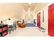 Spacious and unique bedroom features a writing desk, comfortable seating, and two beds in the background at 825 Glengate Pl, Atlanta, GA 30328
