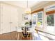 A delightful breakfast nook with large windows and a modern chandelier offers a cozy dining experience at 825 Glengate Pl, Atlanta, GA 30328