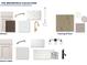 Selection of finishes for kitchen and owner's bath, including cabinets, countertops, flooring, and paint colors at 444 Lower Shoreline Ct Sw, Marietta, GA 30064