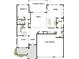 Layout of the first floor highlighting the kitchen, Gathering room, bedrooms and 3-car garage at 444 Lower Shoreline Ct Sw, Marietta, GA 30064