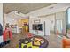 Open living space with kitchen, bar, seating area, and floor to ceiling windows at 860 Peachtree Ne St # 1511, Atlanta, GA 30308