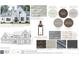 Exterior design concept features stone, siding, and color palette selections for a cohesive and stylish look at 135 Grayton Ln, Roswell, GA 30075