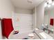 Clean bathroom featuring a shower/tub combo and granite vanity at 261 Webster Lake Dr, Temple, GA 30179