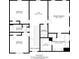 Layout of the floor plan with bedrooms, bathrooms, gym, laundry, walk-in closet, and other rooms at 261 Webster Lake Dr, Temple, GA 30179