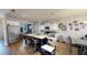 Modern kitchen with stainless steel appliances, granite countertops, and a breakfast bar with bar stool seating at 261 Webster Lake Dr, Temple, GA 30179